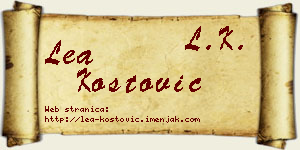 Lea Kostović vizit kartica